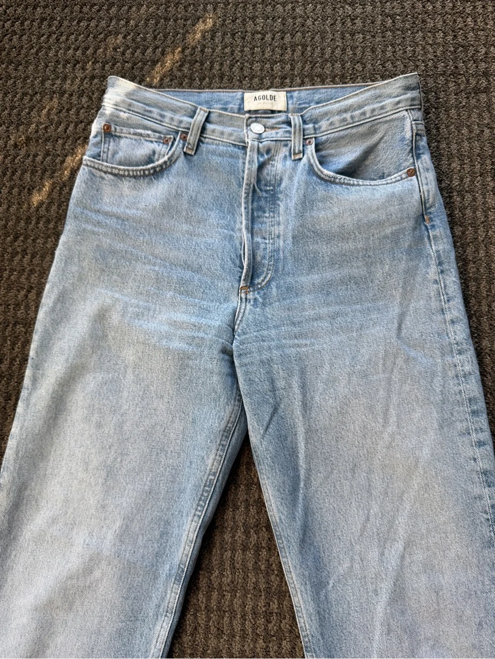 Agolde Kelly High Rise Jeans in Harmonic Wash - Picture 5 of 10